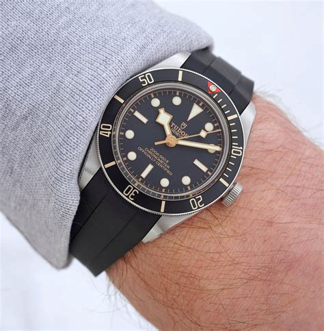 rubber strap for tudor black bay 58|tudor 58 rubber straps.